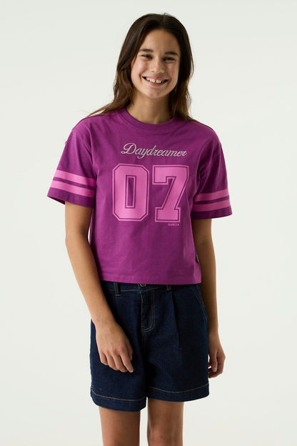 T-shirt fille magenta Garcia - S262603