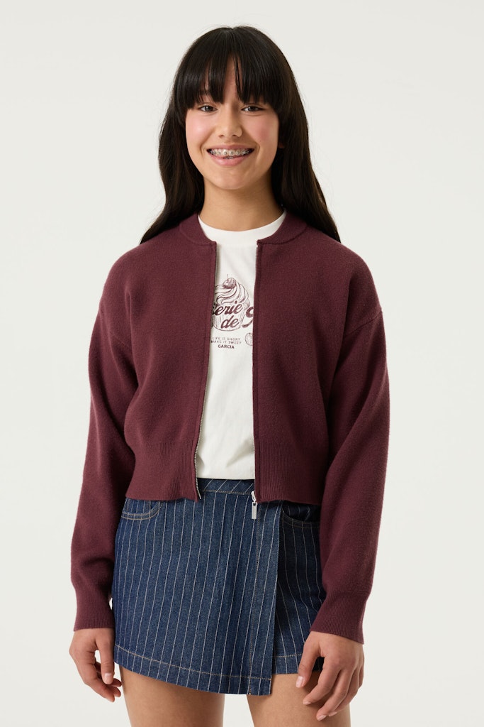 Cardigan fille bordeaux Garcia - U262655