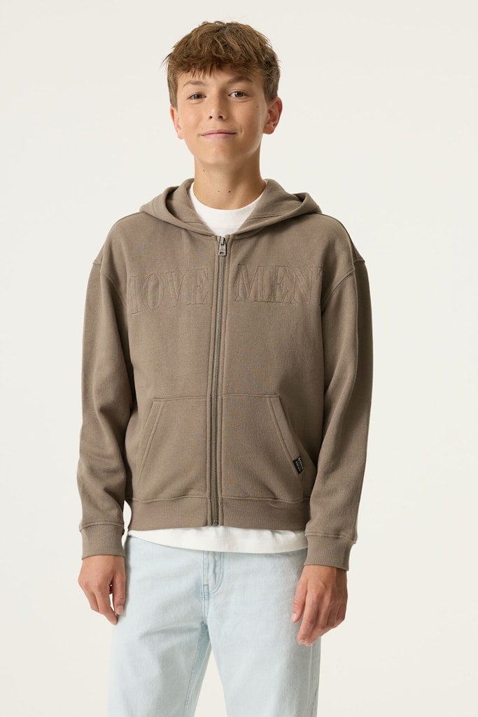 Cardigan GARCIA N263665-5068 taupe grey