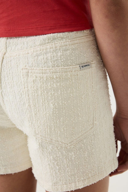 Short fille Garcia - O262534-53 Blanc cassé