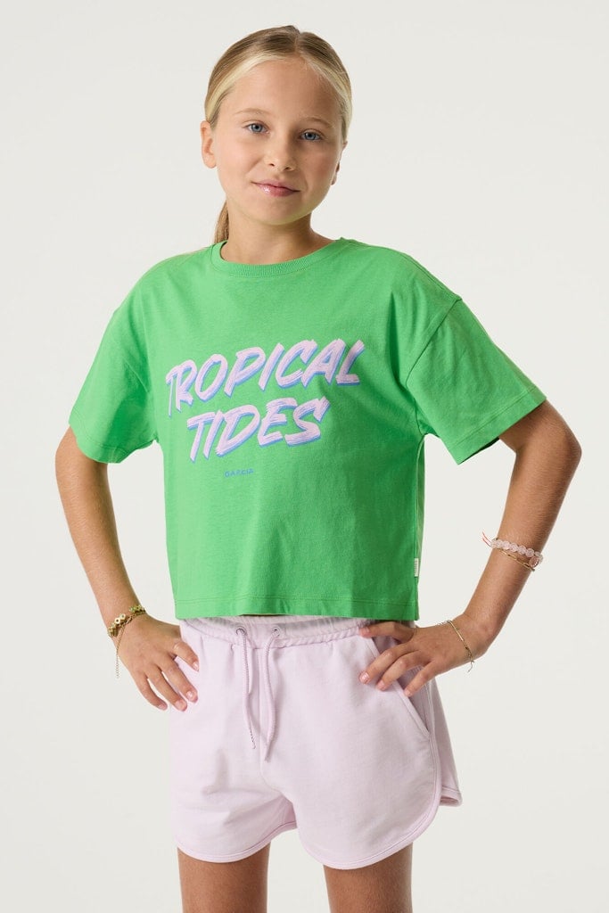 T-shirt GARCIA Q262404-7060 clear green