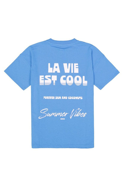 T-shirt fille Garcia - Q262407-9041 Bleu pacifique