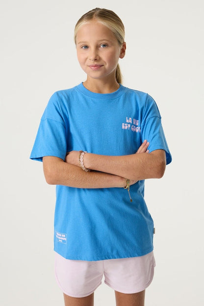 T-shirt fille Garcia - Q262407-9041 Bleu pacifique