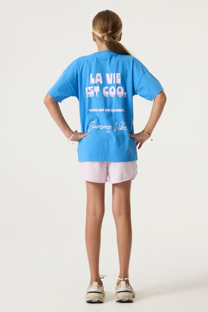 T-shirt GARCIA Q262407-9041 pacific blue