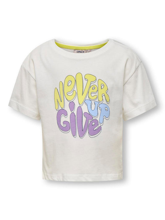 T-shirts Kids mini girl Kmgrenna life s/s loose print top jrs
