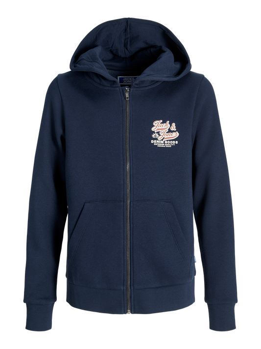 Cardigans en molleton Jack&jones mini Jjelogo zip hood 2col aw 25 noos  mni