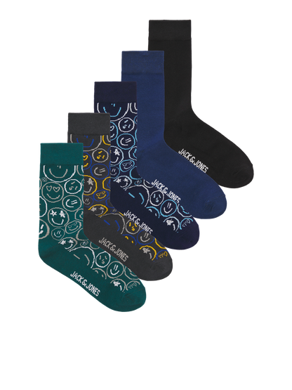 Chaussettes Jack&jones junior Jacsilas smiley socks 5 pack jnr
