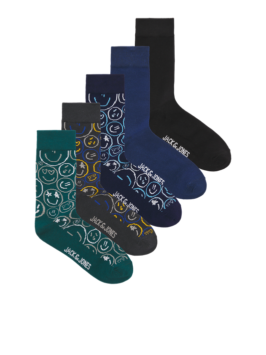 Chaussettes Jack&jones junior Jacsilas smiley socks 5 pack jnr