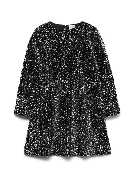 Robe courte Vero moda girl Vmbella ls sequin dress jrs girl