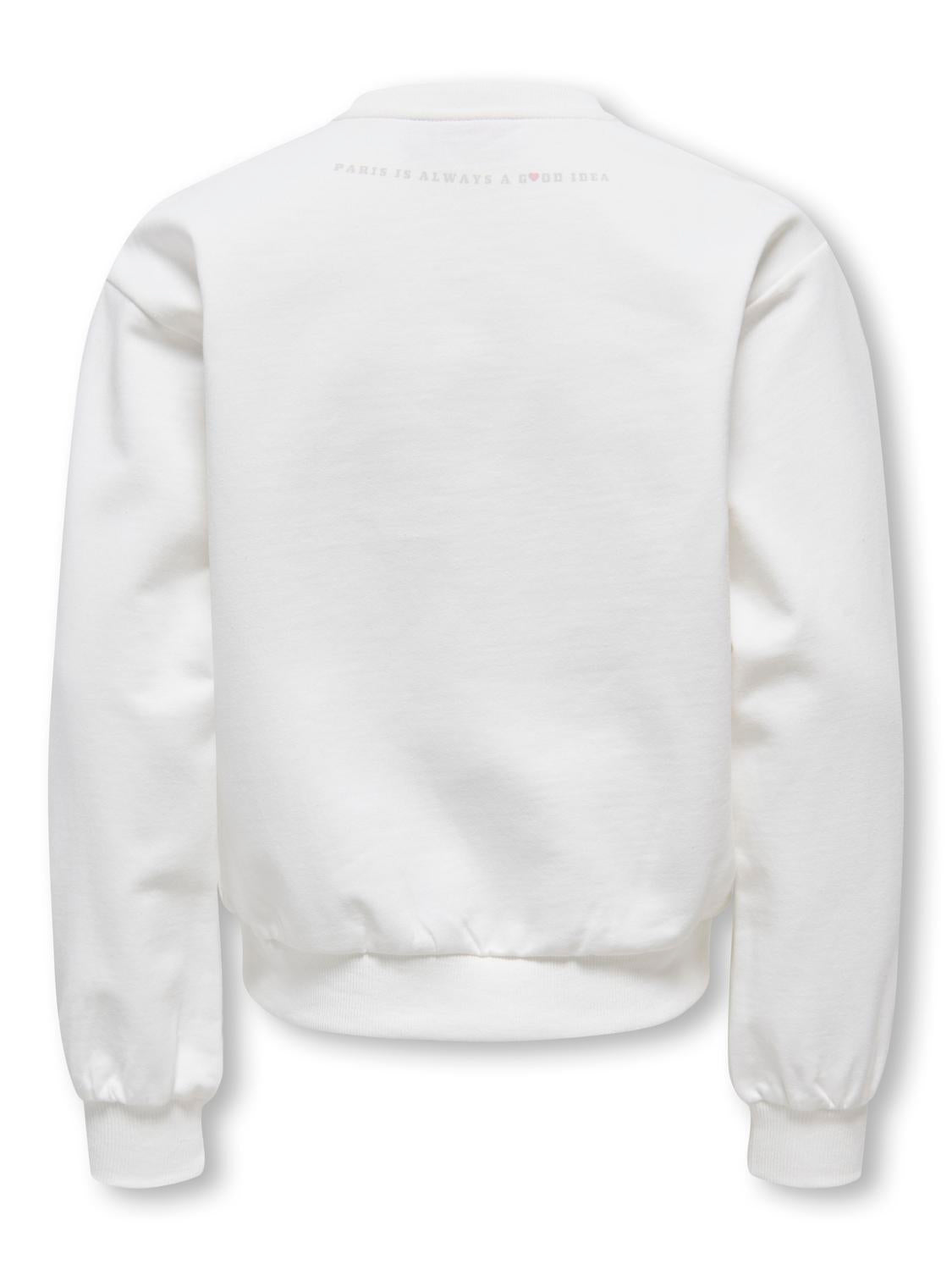 Sweat-shirt col rond imprimé fille Kids Only Girl - Naomie
