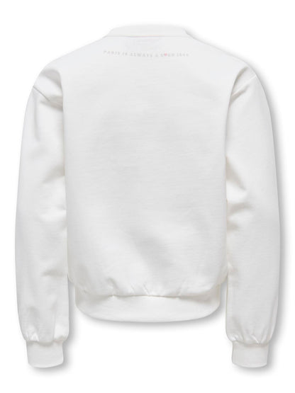Sweat-shirt col rond imprimé fille Kids Only Girl - Naomie