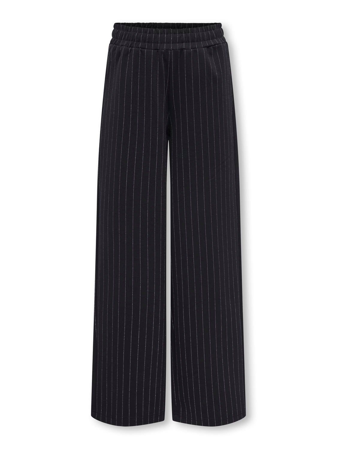 Pantalons-Kids only girl-KOGVERA STRIPED LUREX WIDE PANT SWT