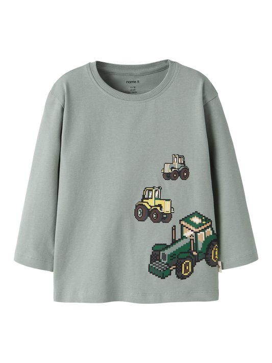 T-shirts-Name it mini-NMMLAWRENCE LS NREG TOP BOX