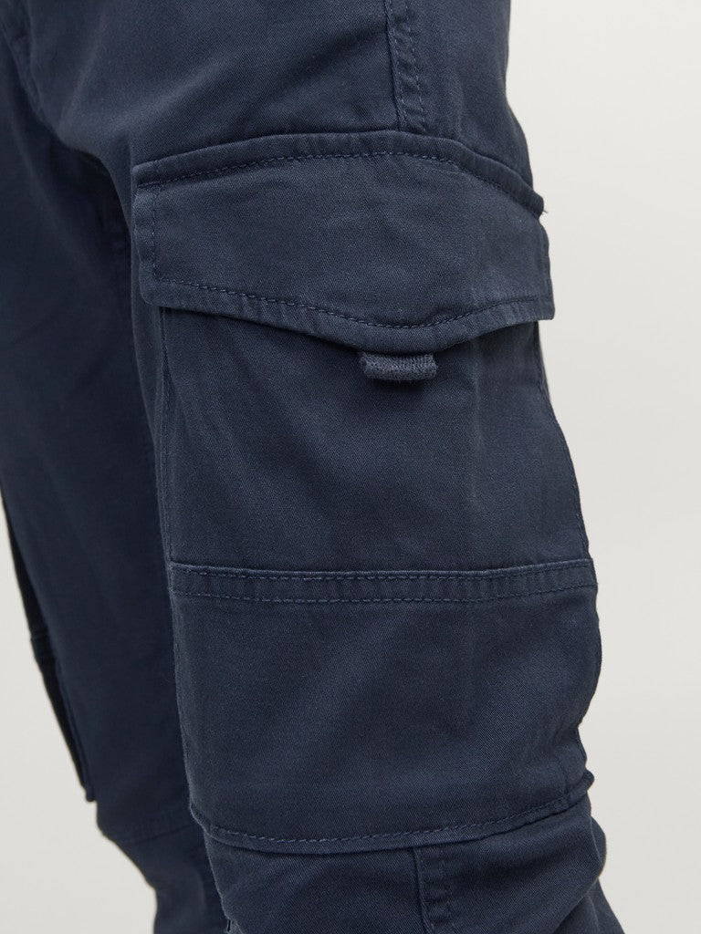 Pantalon cargo garçon Jack & Jones Junior - Paul Flake Bleu marine
