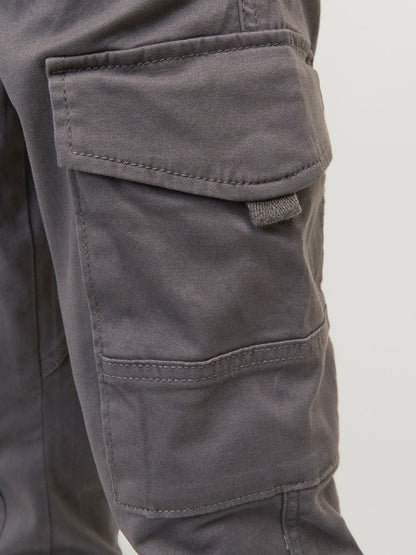 Pantalon cargo garçon Jack & Jones Junior - Paul Flake Gris asphalte