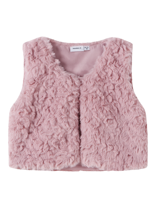 Gilets anti-froid Name it mini Nmfnano fake fur vest