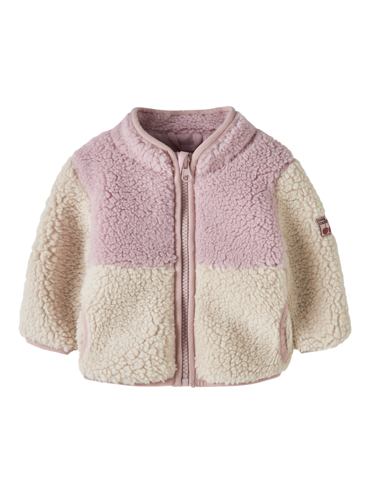 Vestes-Name it baby-NBFMACEY TEDDY JACKET BLOCK