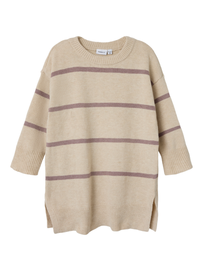 Robe midi Name it mini Nmfodett ls boxy knit dress - birth