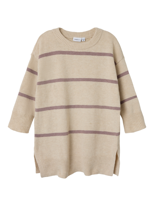 Robe midi Name it mini Nmfodett ls boxy knit dress - birth