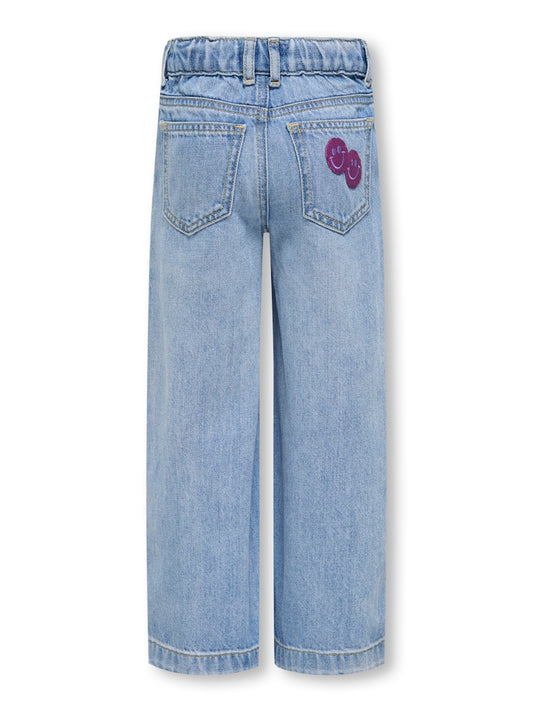 Jeans Kids mini girl Kmgcomet smiley wide dnm noos