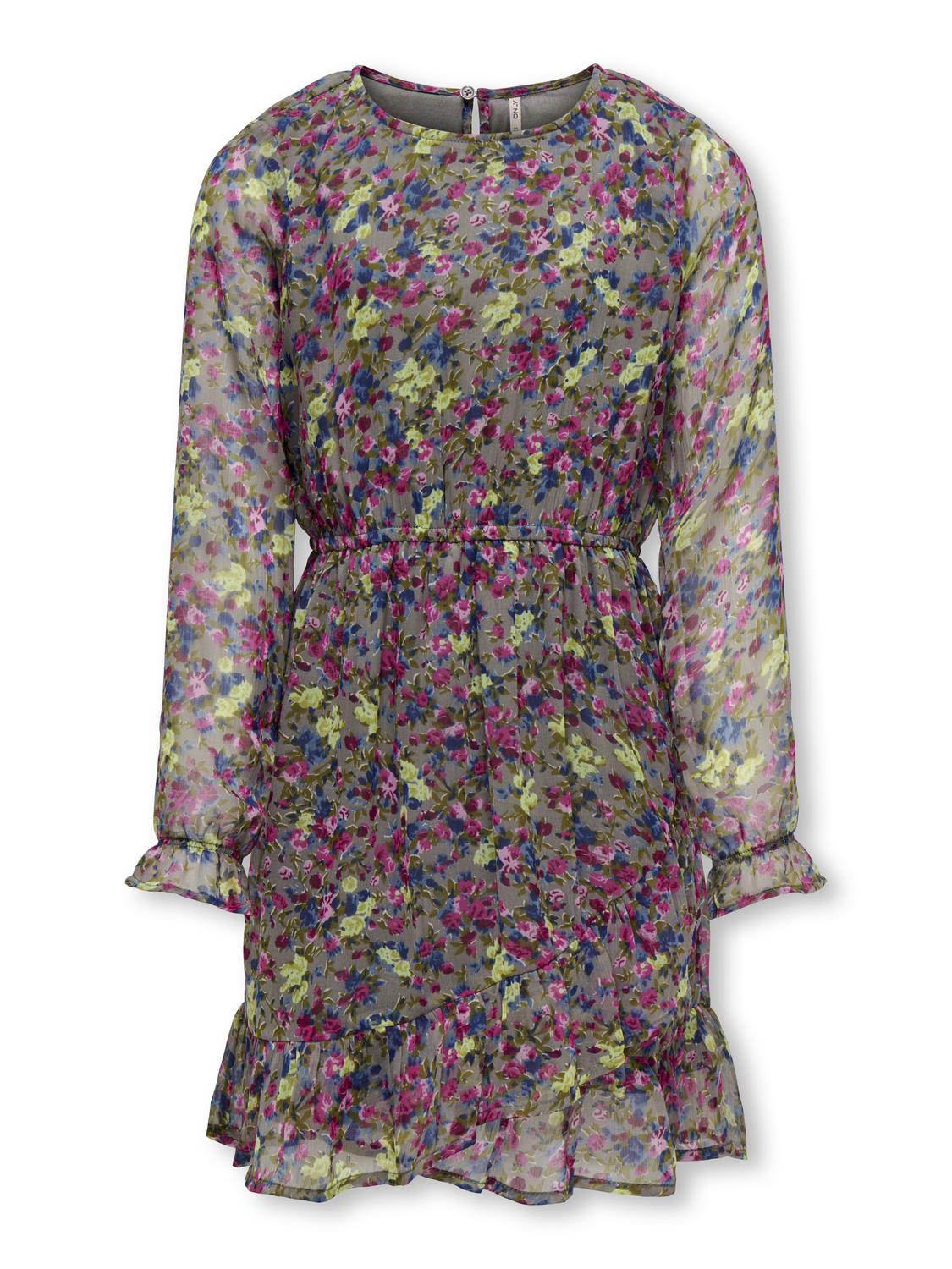 Robe courte Kids only girl Kograchel l/s aop dress ptm