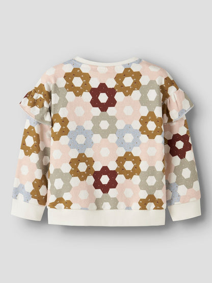 Sweat-shirt fille Lil' Atelier - Dias Lait de coco