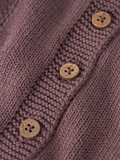 Cardigan court en maille côtelée fille enfant Lil' Atelier Mini - Ramla