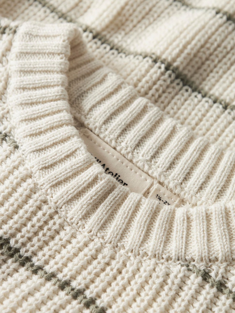 Haut en tricot Lil' atelier mini Nmmemlen ls knit stripes lil