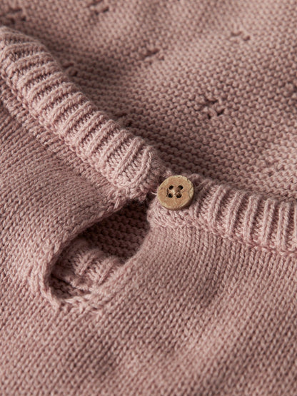 Haut en tricot fille Lil' Atelier - Laguna Misty rose