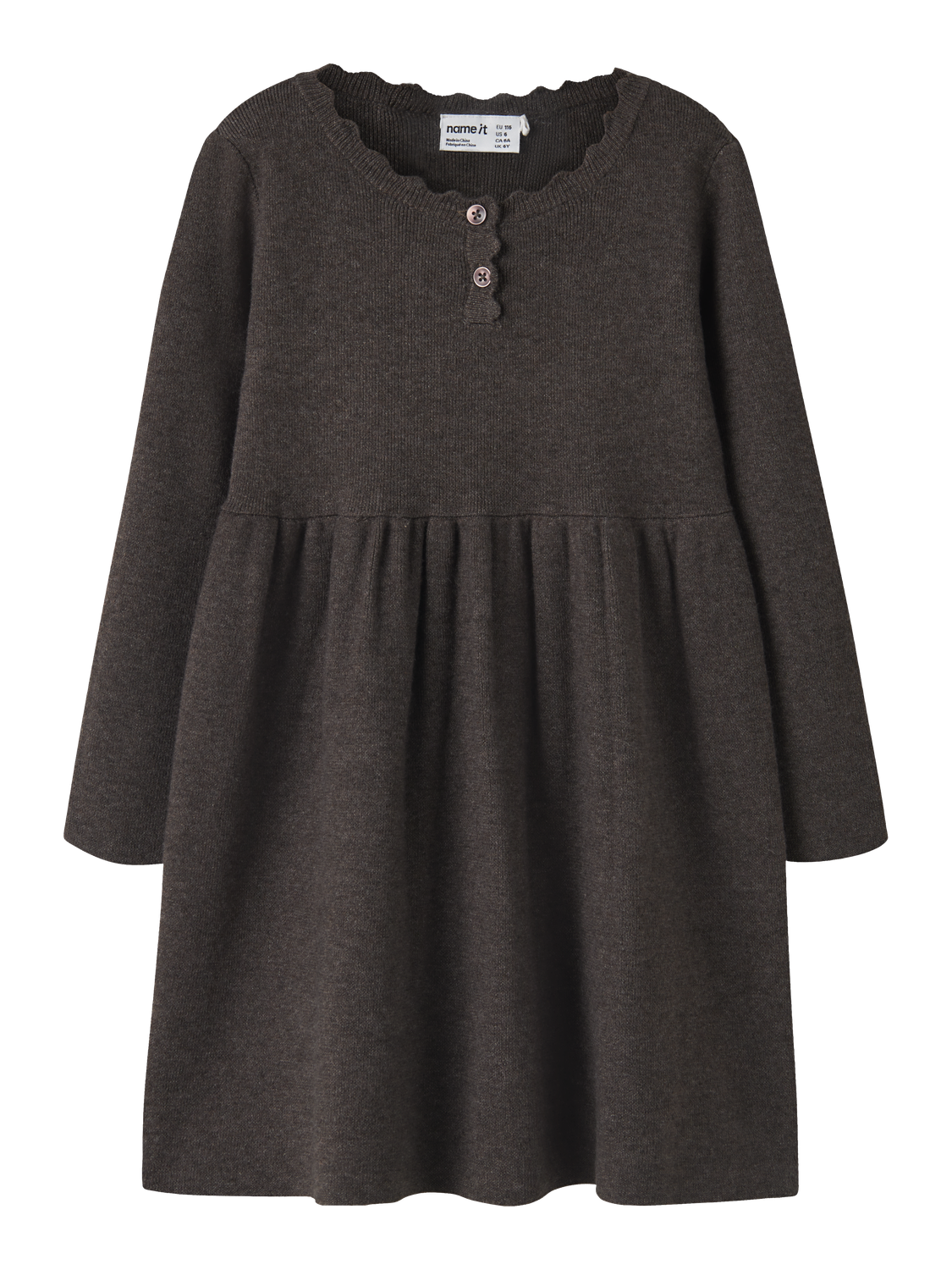 Robe midi en maille fille enfant Name It Mini - Nalie