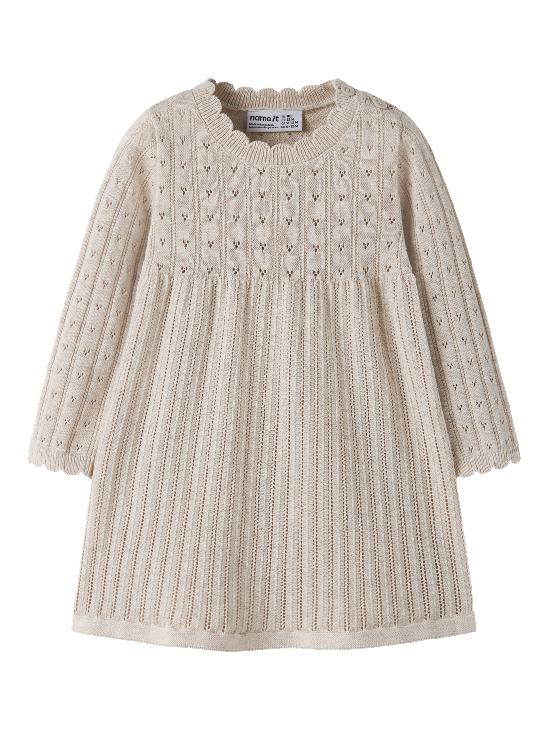 Robe en maille bébé fille Name It Baby - Oxenia