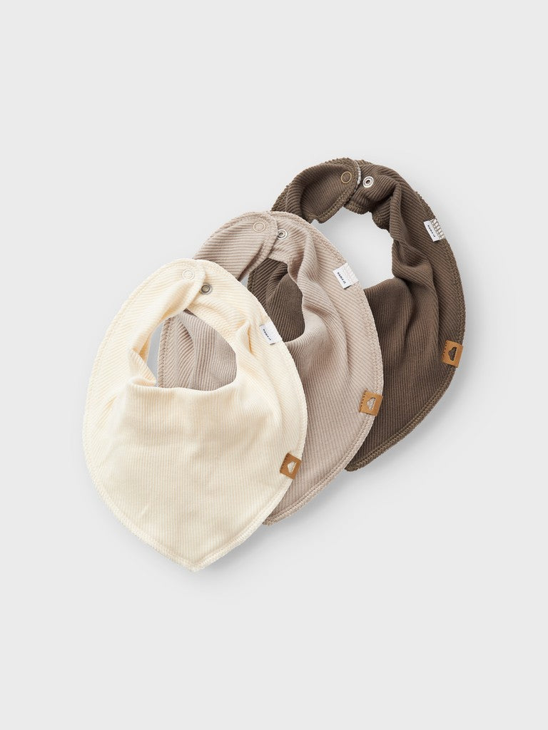 Lot de 3 bavoirs à écharpe bébé Name It Baby - Yvetti Cachemire