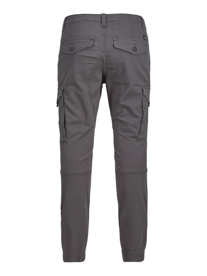 Pantalon cargo garçon Jack & Jones Junior - Paul Flake Gris asphalte