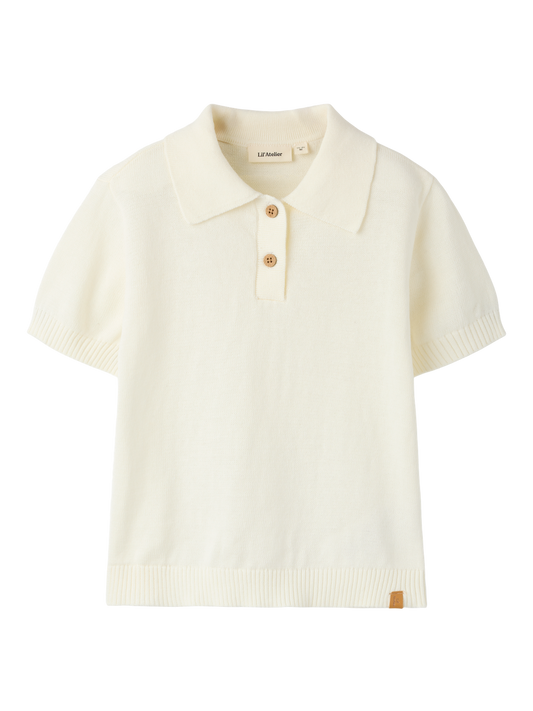 Polo en maille-Lil' atelier mini-Nmmhitos loose ss polo knit lil
