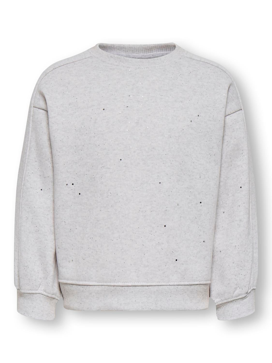 Sweat-shirt-Kids mini girl-KMGOLIVIA L/S O-NECK GLITTER BRU SWT