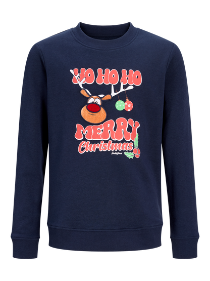 Sweat-shirt de Noël garçon Jack & Jones Junior - Xmas Fun