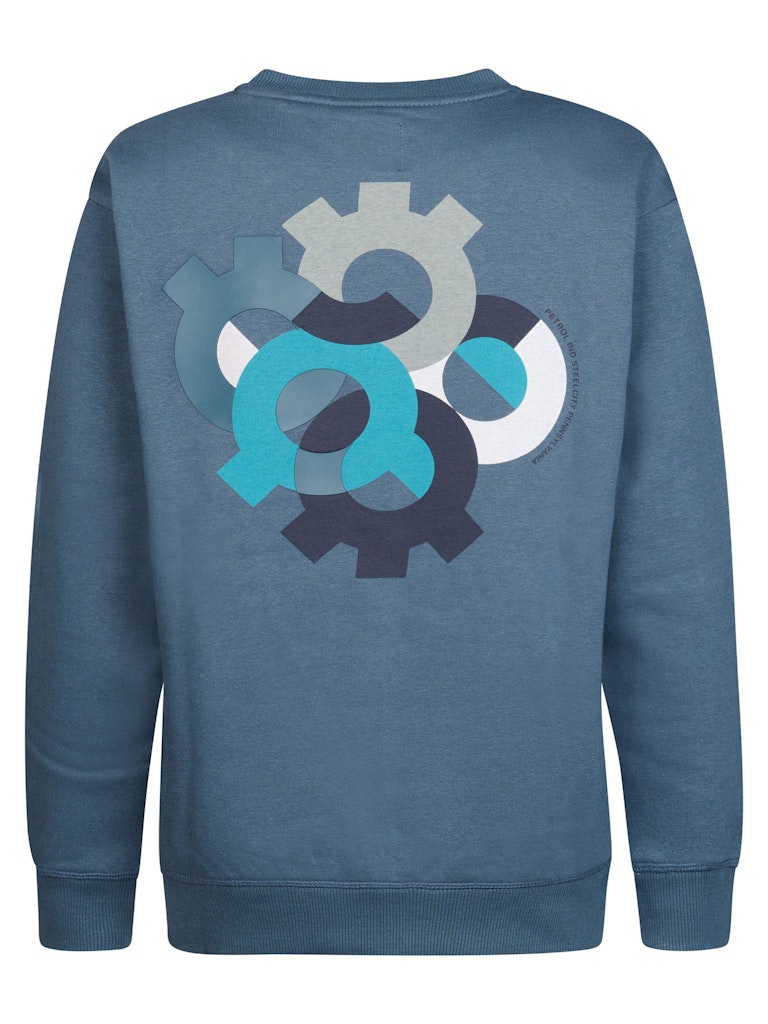 Sweat-shirt col rond garçon Petrol Industries - Storm Blue