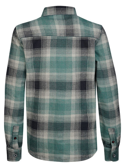 Chemise à carreaux manches longues garçon Petrol Industries - Teal Green