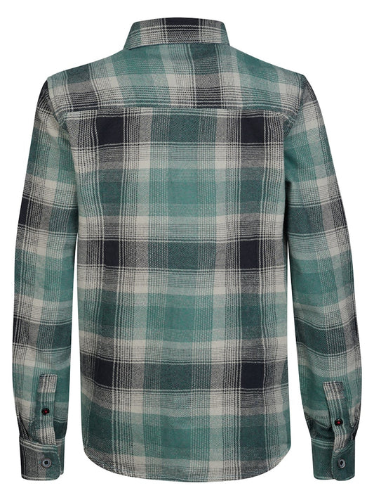 Chemise à carreaux manches longues garçon Petrol Industries - Teal Green