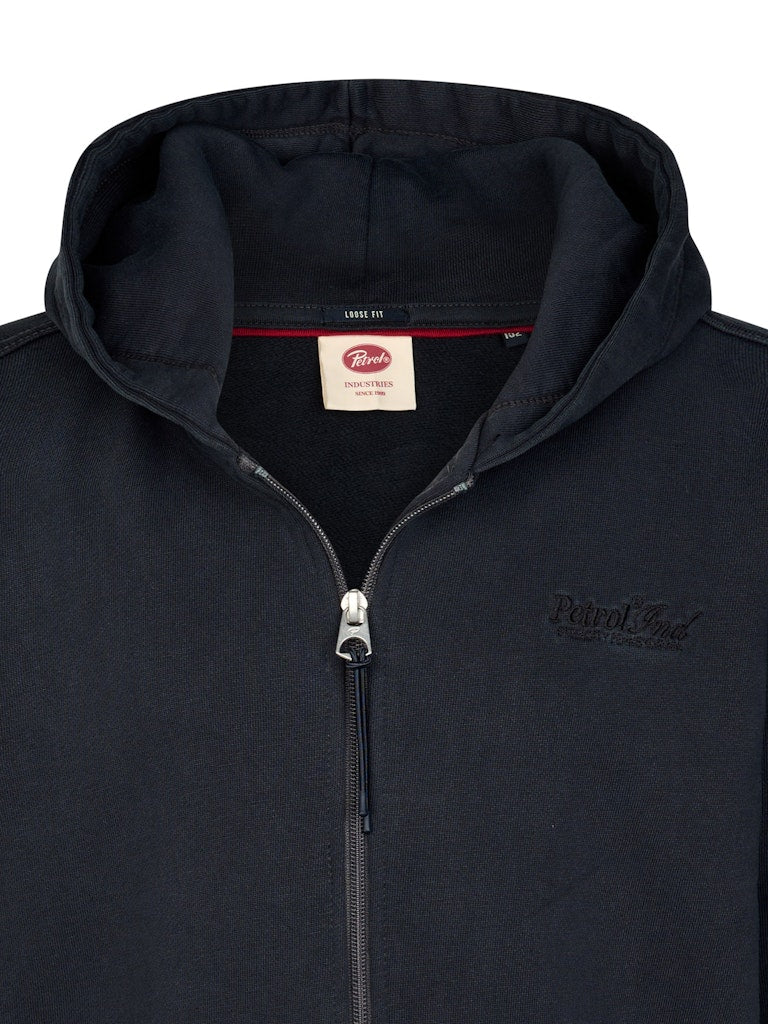 Sweat-shirt à capuche zippé garçon Petrol Industries - Iron Steel