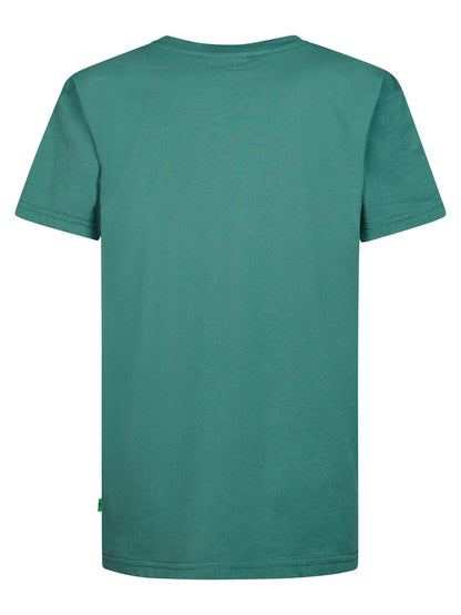 T-shirt manches courtes col rond garçon Petrol Industries - Teal Green
