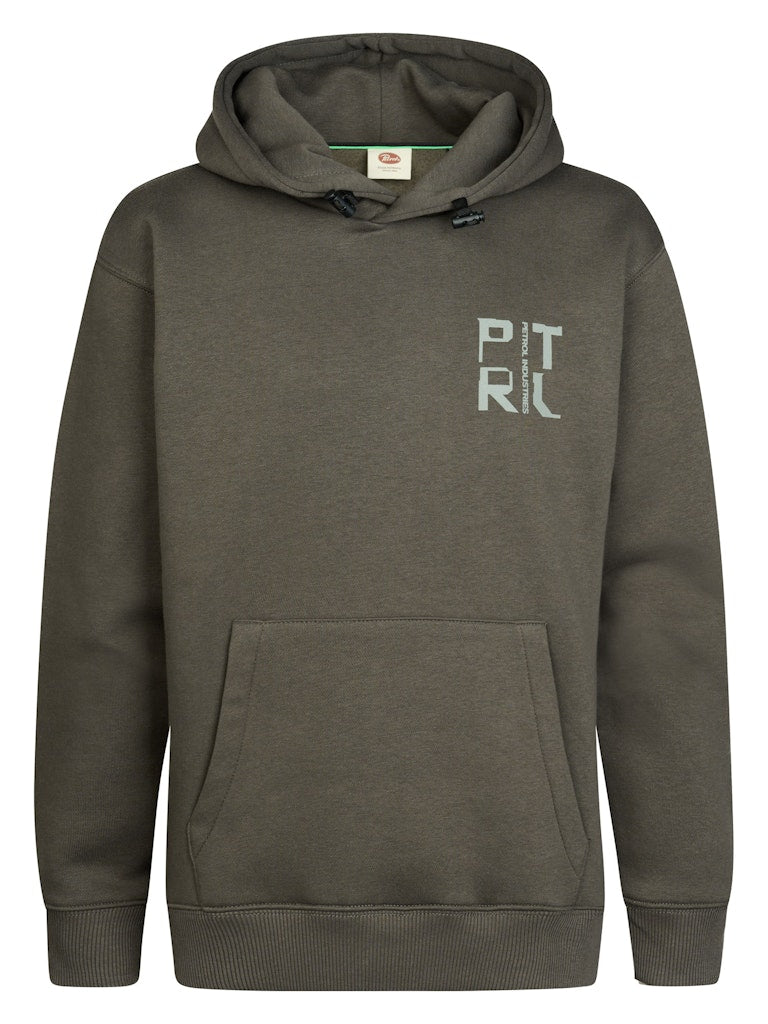 Sweat-shirt à capuche imprimé garçon Petrol Industries - Beluga
