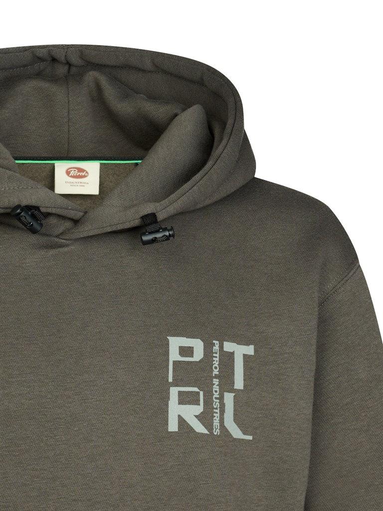 Sweat-shirt à capuche imprimé garçon Petrol Industries - Beluga