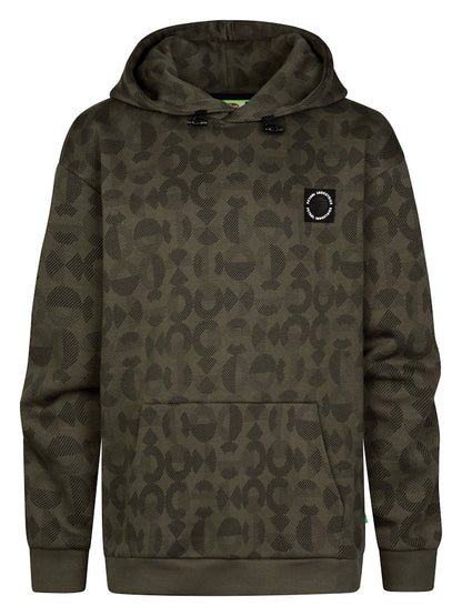 Sweat-shirt à capuche imprimé all-over garçon Petrol Industries - Beluga