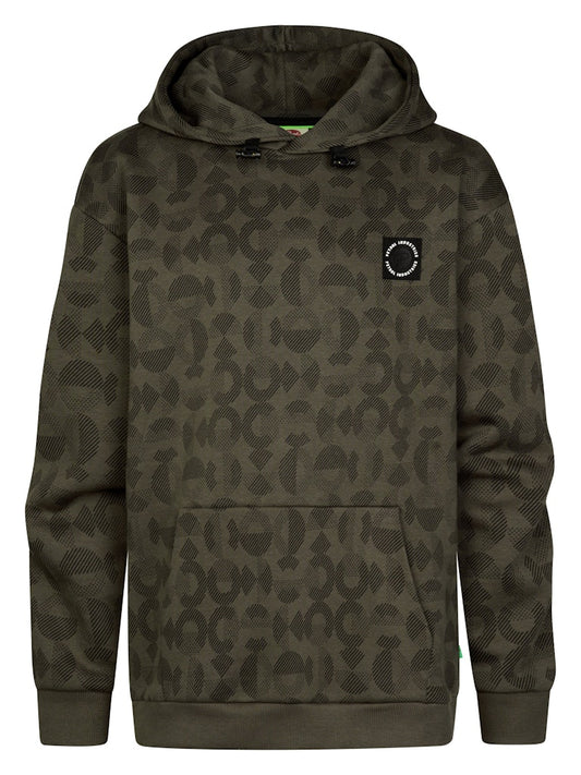 Sweat-shirt à capuche imprimé all-over garçon Petrol Industries - Beluga