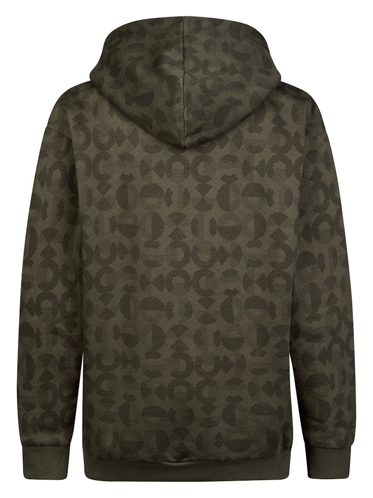Sweat-shirt à capuche imprimé all-over garçon Petrol Industries - Beluga