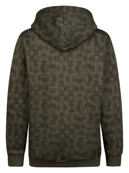 Sweat-shirt à capuche imprimé all-over garçon Petrol Industries - Beluga