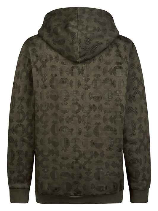 Sweat-shirt à capuche imprimé all-over garçon Petrol Industries - Beluga