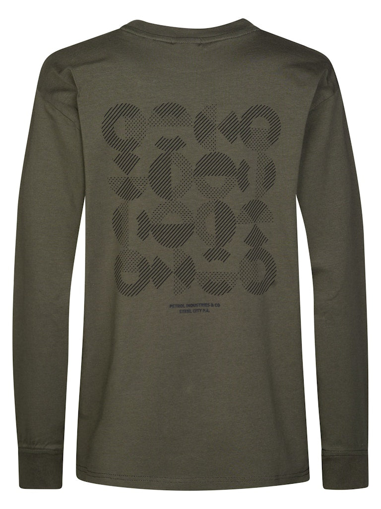 T-shirt manches longues imprimé all-over garçon Petrol Industries - Beluga