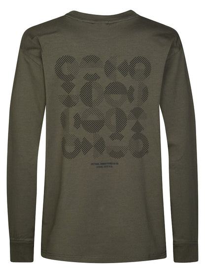 T-shirt manches longues imprimé all-over garçon Petrol Industries - Beluga